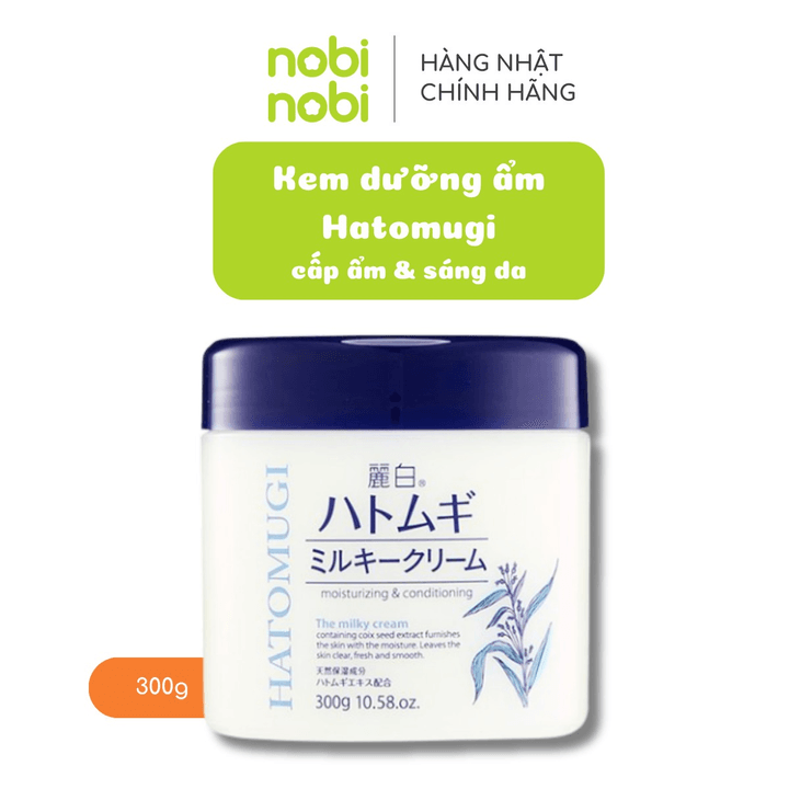 Alternative view of (chính Hãng) Kem Dưỡng Da Mặt Hatomugi Cấp Ẩm & Làm Sáng Mịn 300g