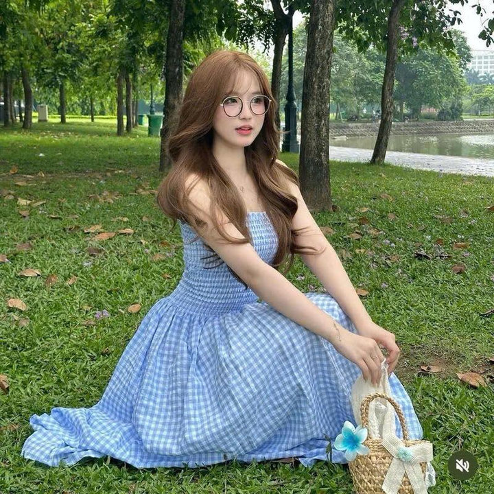 Đầm Maxi Đũi Caro Dáng Dài Cúp Ngực Tb80nj-nana House