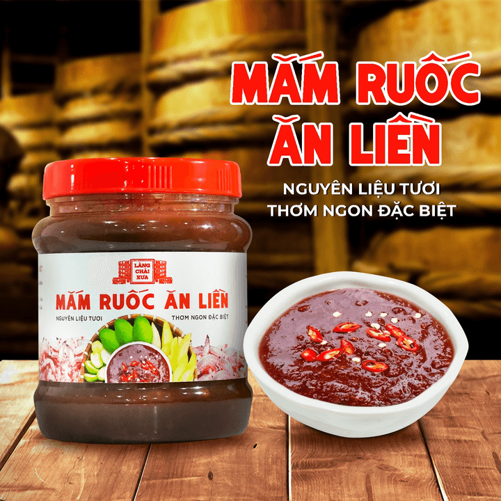 [hủ 400g] Mắm Ruốc Ăn Liền (ăn Thấy Me Tươi Có Hột Chua Chua Rất Ngon) Nguyên Liệu Tươi Thơm Ngon Đặc Biệt Làng Chài Xưa