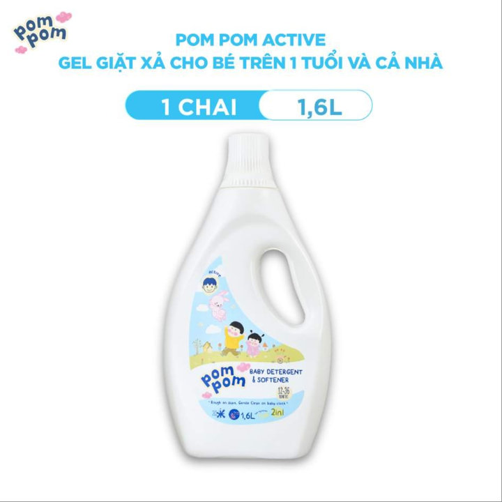 Alternative view of [combo Chai 1.6l] - Dành Cho Cả Nhà - Gel Giặt Xả 2in1"lành" - Sạch Sâu Vết Bẩn - Dưỡng Mới Vải - Lưu Hương Tích Hợp Kháng Khuẩn An Toàn Cho Đồ Lót