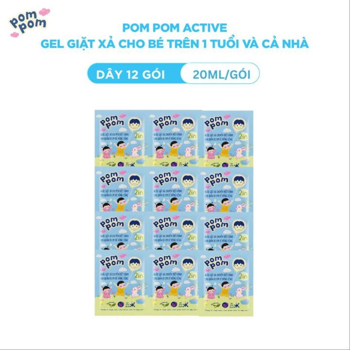 Alternative view of Dây 12 Gói - Dùng Cho Cả Nhà - Gel Giặt Xả 2in1"lành" - Sạch Sâu Vết Bẩn - Dưỡng Mới Vải - Lưu Hương Tích Hợp Kháng Khuẩn An Toàn Cho Đồ Lót