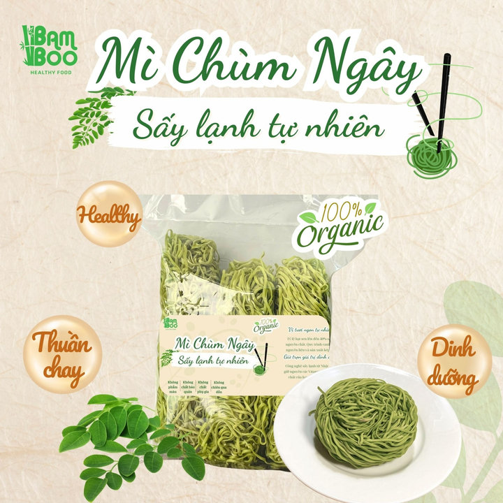Mì Chùm Ngây Sấy Lạnh Tự Nhiên 250g - Bamboo