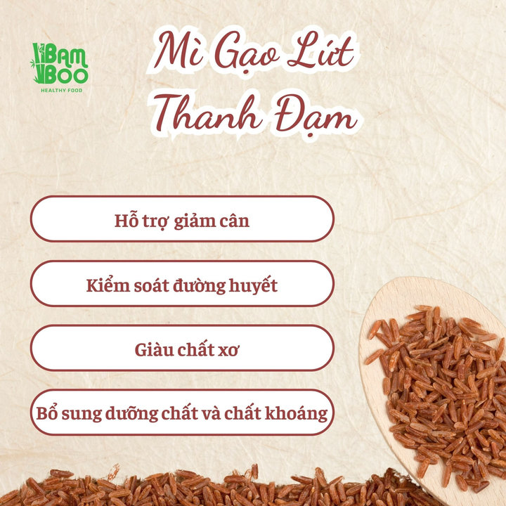 Alternative view of Mì Gạo Lứt Sấy Lạnh Tự Nhiên 250g - Bamboo