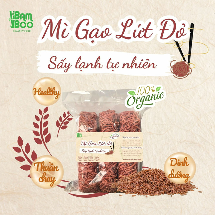 Mì Gạo Lứt Sấy Lạnh Tự Nhiên 250g - Bamboo