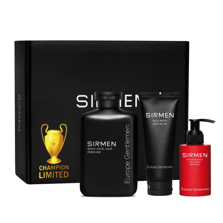 Giftbox Real Club Sirmen Gồm Sữa Tắm, Dung Dịch Vệ Sinh, Sữa Rửa Mặt Hương Nước Hoa Châu Âu