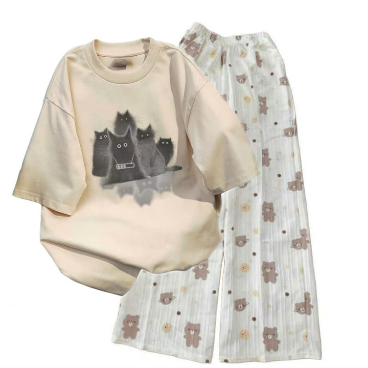 Alternative view of Tổng Hợp Các Set Bộ Quần Ống Rộng + Mix Áo Phông Form Rộng Tay Lỡ