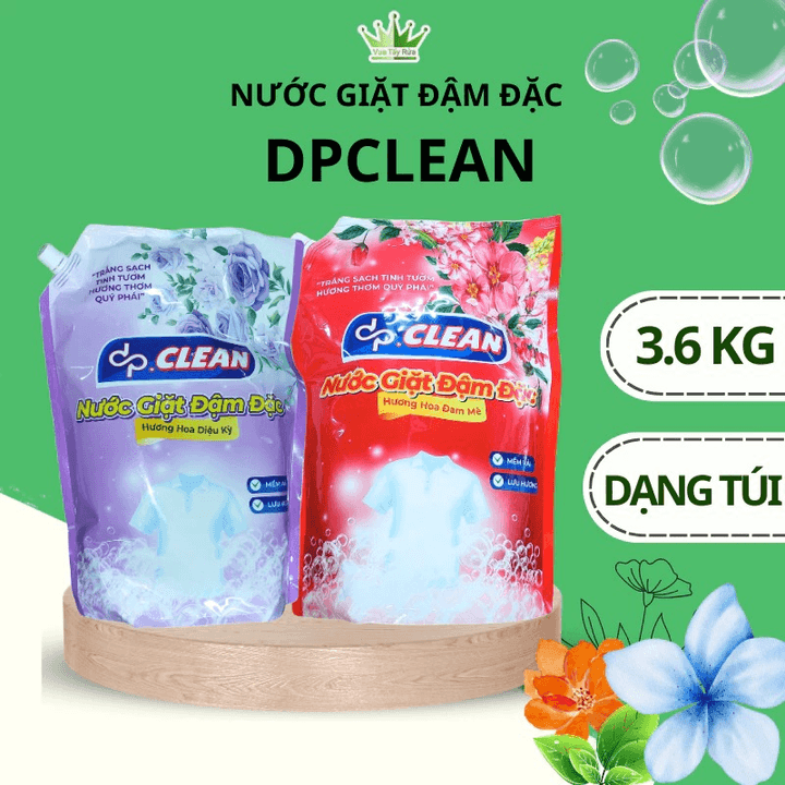 Nước Giặt Túi Đậm Đặc Dpclean 3.6kg - Sahaka