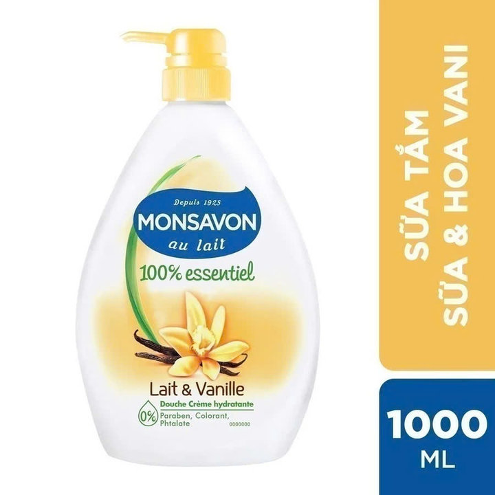 [chính Hãng] Sữa Tắm Monsavon Chiết Xuất Hương Vani 1000ml - Gdn