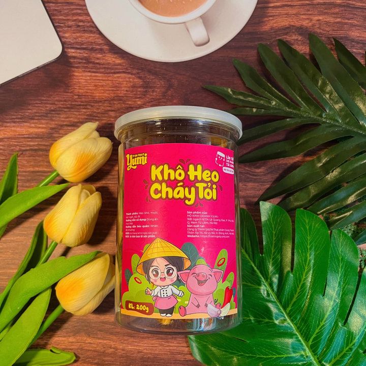 Alternative view of Khô Heo Cháy Tỏi Yumi Đồ Ăn Vặt Thịt Lợn Xé Sợi Tẩm Vị Thơm Ngon An Toàn Vệ Sinh