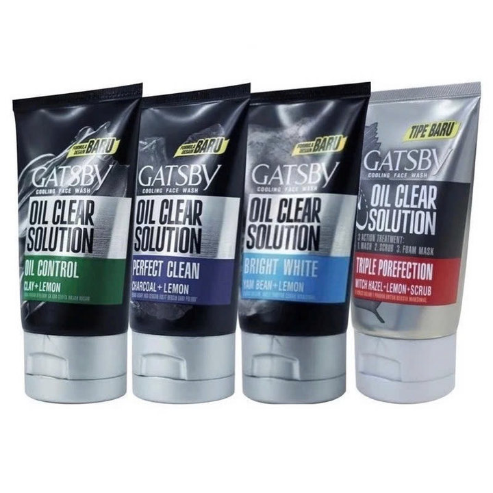 Sữa Rửa Mặt Nam Gatsby Oil Clear Solution 100g Sạch Dầu Sáng Da Sảng Khoái -gdn