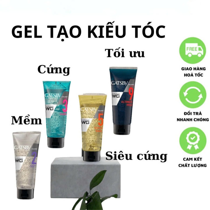 [chính Hãng] Gel Vuốt Tóc Gatsby Water Gloss Gel Giúp Cứng Tóc, Dễ Dàng Tạo Kiểu -gdn