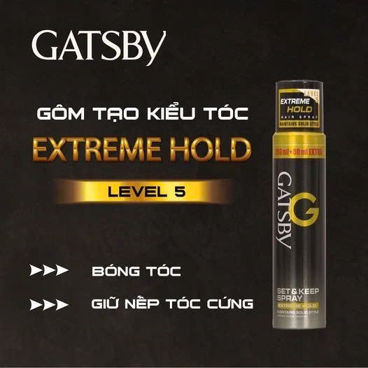 Alternative view of Gôm Xịt Tóc Gatsby Hair Spray Extreme Hold Giúp Giữ Nếp Tóc Cứng Và Giữ Kiểu Lâu. Date Mới 250ml -gdn
