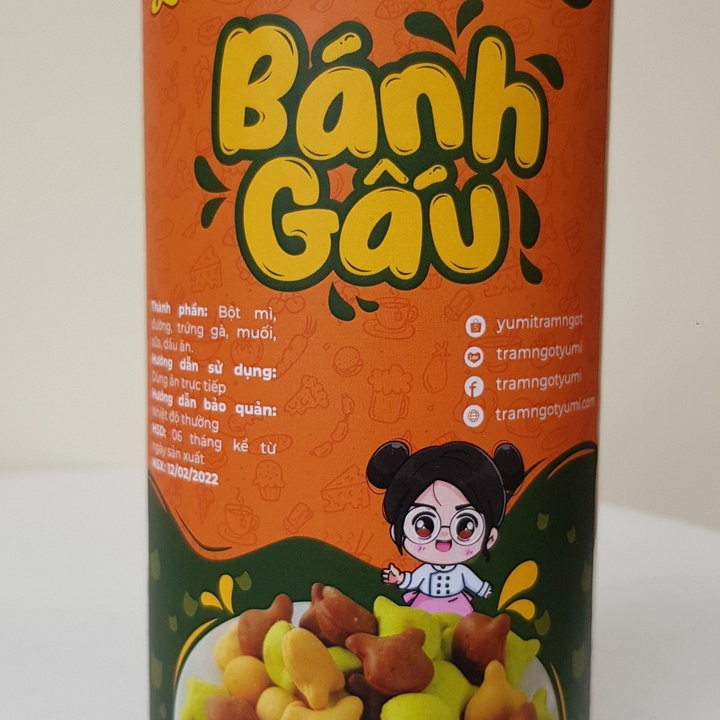 Alternative view of Bánh Gấu Yumi Nhân Kem Sữa 3 Vị Truyền Thống, Cà Phê, Chùm Ngây, Bánh Ngọt Ăn Vặt Thơm Ngon