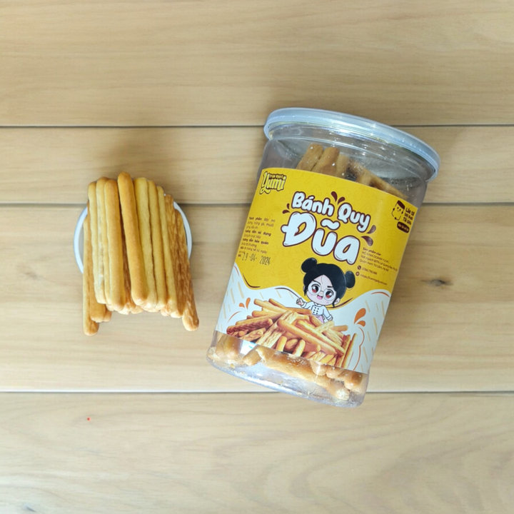 Alternative view of Bánh Quy Đũa Bơ Sữa Mặn Yumi Bánh Ngọt Ăn Vặt Giòn Xốp Thơm Ngon 200g