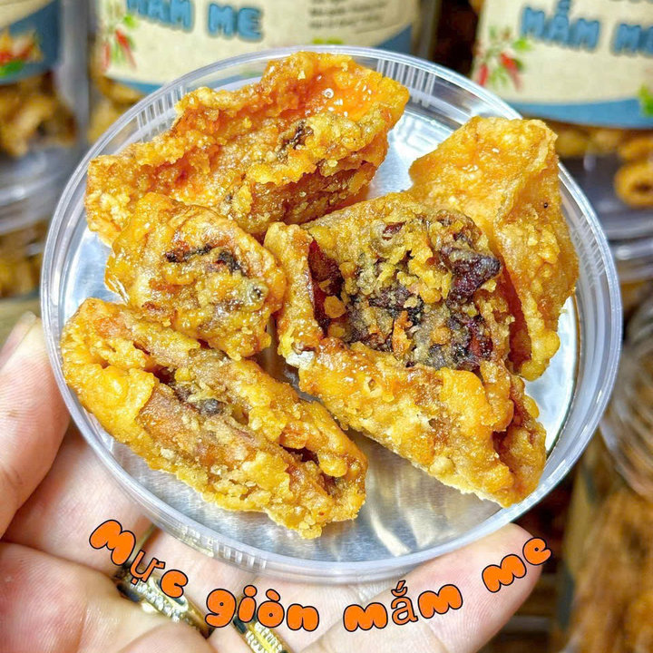 Mực Giòn Mắm Me – Ngon Giòn Tan, Càng Ăn Càng Ghiền 300g - Winnie House