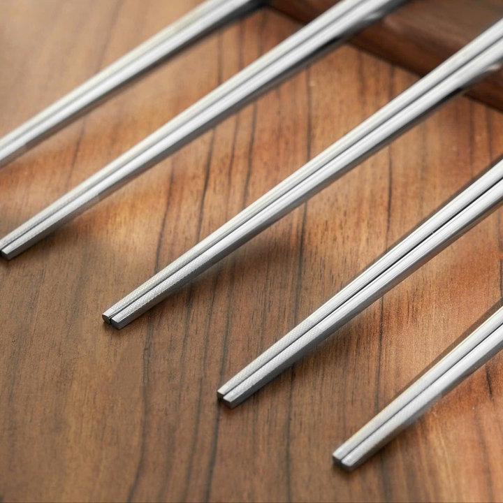 Alternative view of Bộ 10 Đôi Đũa Inox 316 Chất Lượng Cao Kailer 8386 Chống Trơn, Chống Ăn Mòn, Chống Mốc - Bảo Hành 12 Tháng