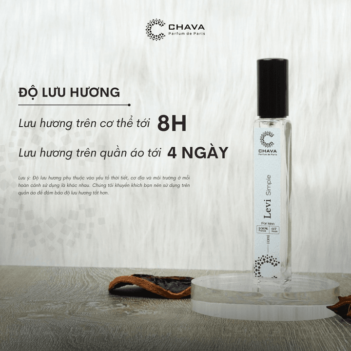 Alternative view of Nước Hoa Nam Mini Simple Levi 10ml Phong Cách Xịt - Chava