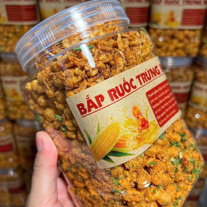 Bắp Ruốc Trứng Muối, Giòn Rụm, Béo Ngậy, Mặn Mà 500g - Winnie House