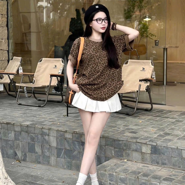 Alternative view of Set Áo Thun Tăm Mix Váy Mango Xếp Ly Lưng Thun Khóa Kéo Bt90yt-sam Store