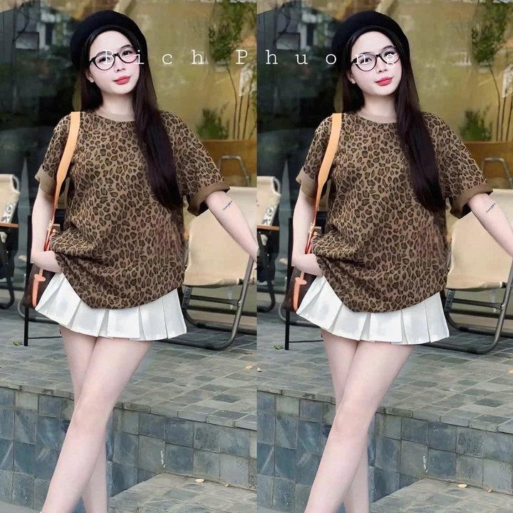 Set Váy Mango Xếp Ly Lưng Thun Khóa Kéo Mix Áo Thun Tăm Tb90gf-nana House
