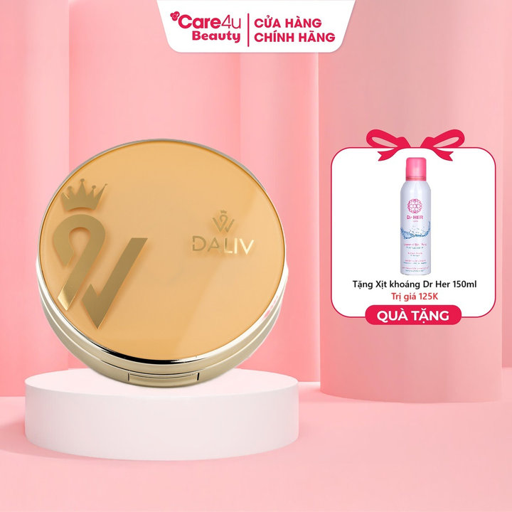 [ Tặng Xịt Khoáng 150 Ml ] Hộp Phấn Phủ Siêu Mịn Kiềm Dầu 20g Daliv