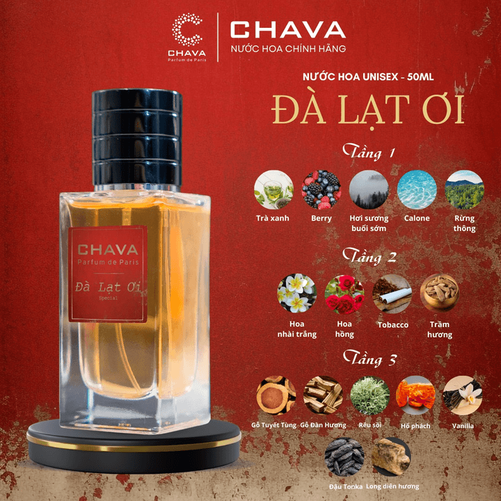 Alternative view of Nước Hoa Unisex Luxury Đà Lạt Ơi 50ml Phong Cách Xịt - Chava