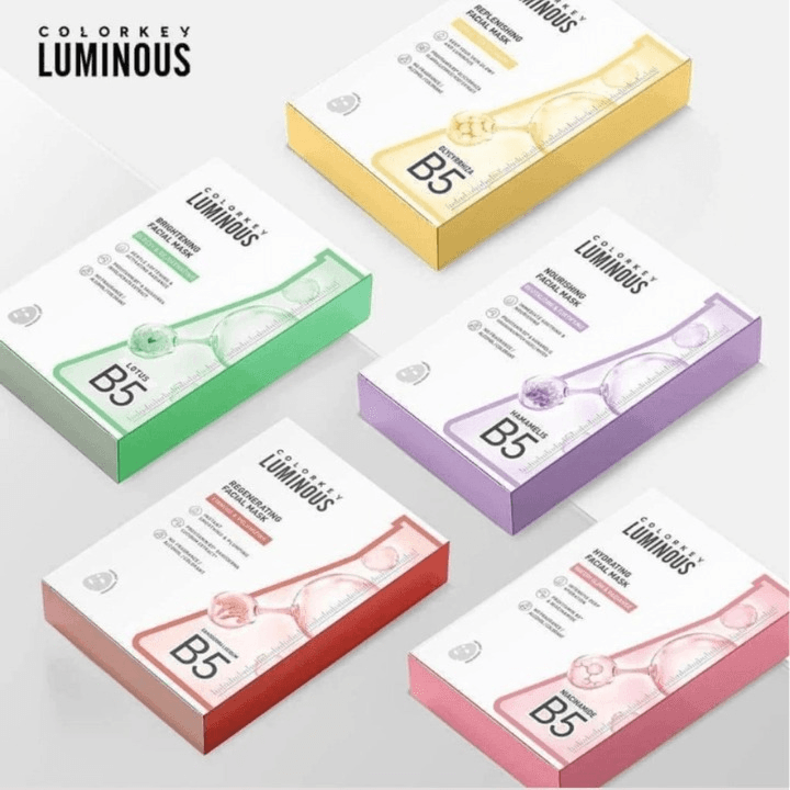 Alternative view of 1 Hộp 10 Miếng Mặt Nạ Giấy Colorkey Luminous B5 Hỗ Trợ Phục Hồi, Cấp Ẩm Cho Làn Da 25ml/miếng