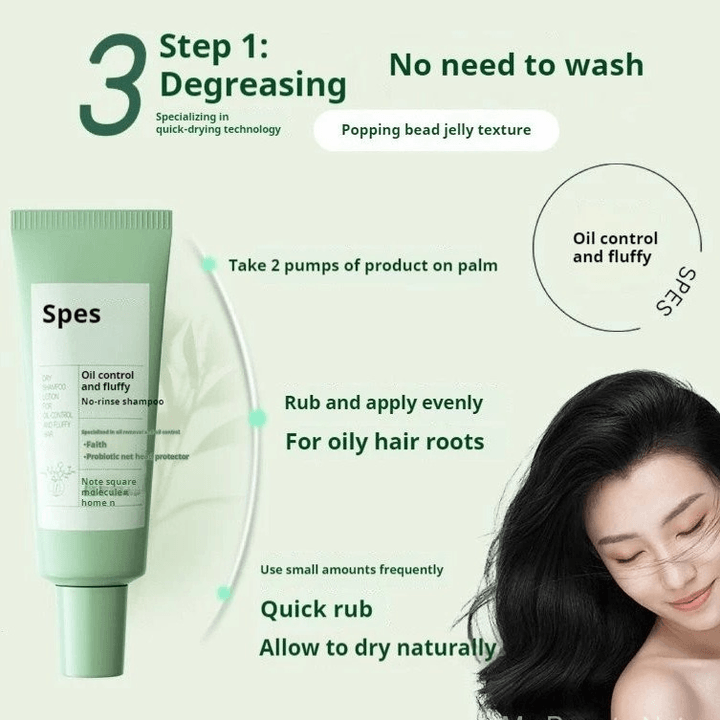 Alternative view of Dầu Gội Khô Spes Dạng Gel Giúp Kiềm Dầu Và Làm Bồng Bềnh Cho Mái Tóc 80ml (spēs Dry Shampoo Lotion For Oil-control And Fluffy Hair )