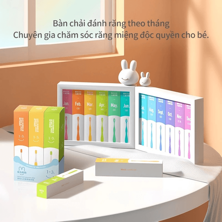 Alternative view of Set 12 Bàn Chải Đánh Răng Trẻ Em Tootoo Twelve Wonders Lông Mềm Mịn Làm Sạch Mảng Bám Cho Bé 1-12 Tuổi