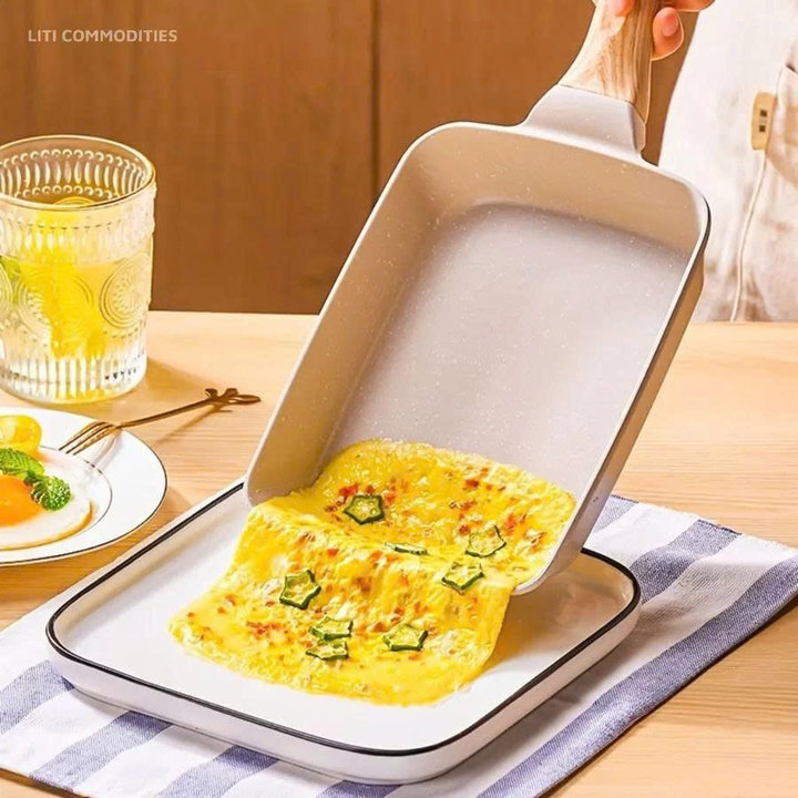 Chảo Vuông Chống Dính Đáy Từ Chiên Trứng Cuộn 18cm - Gdn
