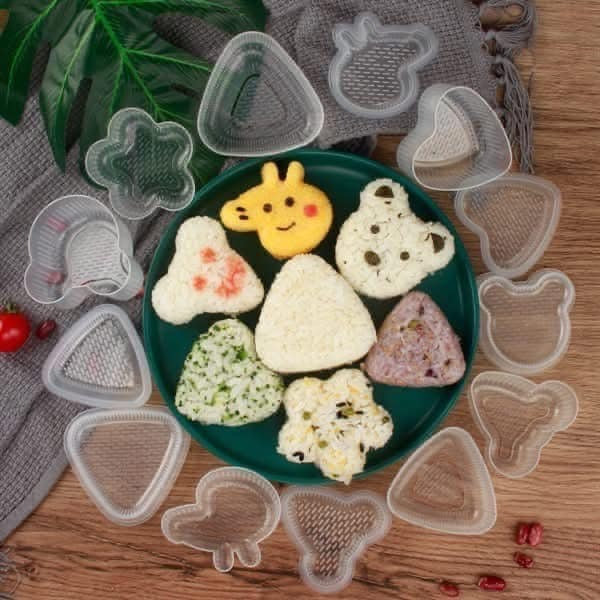 Khuôn Cơm Nắm Onigiri Cho Bé Siêu Dễ Thương