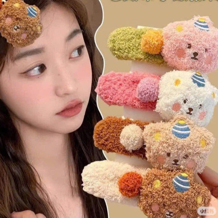 Kẹp Tóc Gấu Bông Siêu Cute Cho Cả Mẹ Và Bé