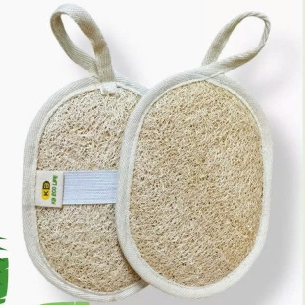 Alternative view of Bông Tắm Xơ Mướp 2 Mặt Xơ - Size 10*14cm - Không Chất Tẩy Trắng Và Hóa Chất , An Toàn Cho Da - Kb