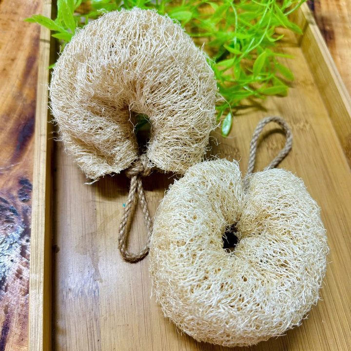 Bông Tắm Xơ Mướp Nguyên Quả Không Tẩy Trắng,tạo Bọt Mịn Massage Tẩy Tế Bào Chết - Kb