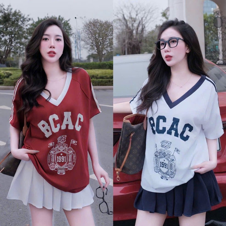 Set Áo Thun Tăm Lạnh Phối Chân Váy Xếp Ly Có Quần Trong Bt95rt-sam Store