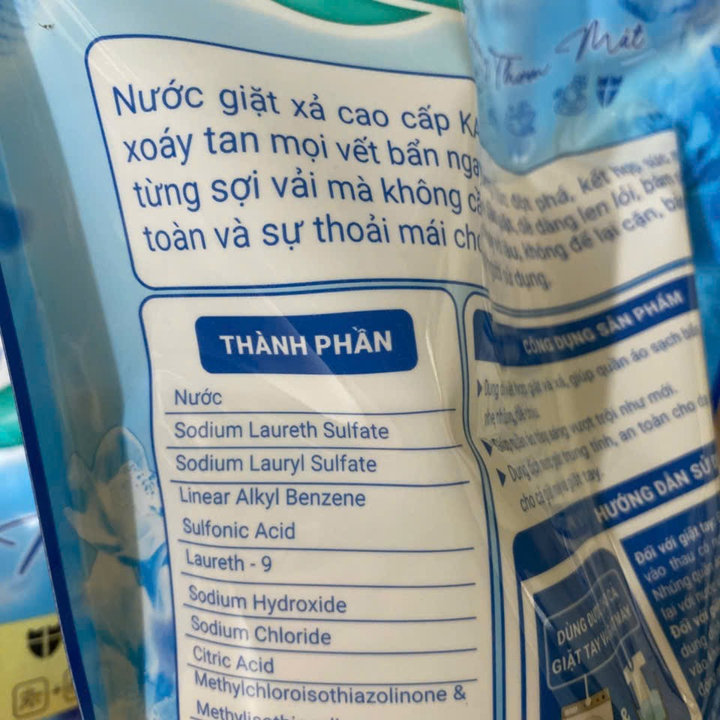 Alternative view of Nước Giặt Xả Cao Cấp Kailer Công Nghệ Đức Hương Thơm Mát Lưu Hương Đến 24h An Toàn Cho Da Tay