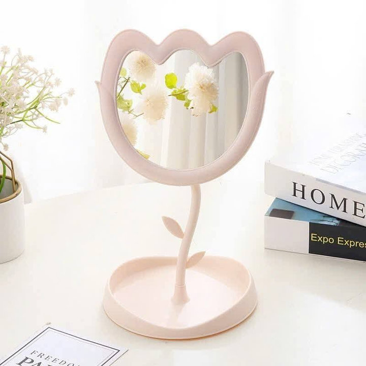 Gương Hoa Tulip Mini Cho Các Chị Em Tiện Dụng