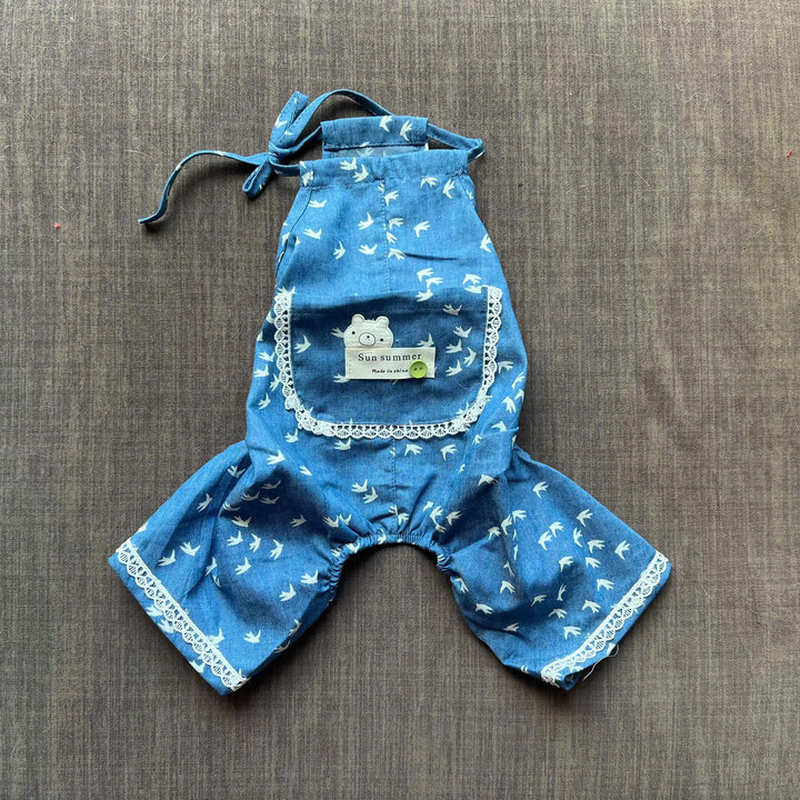 Jum Yếm Xanh Yến Dễ Thương Từ 2.2-6.5kg Cho Thú Cưng Chó Mèo