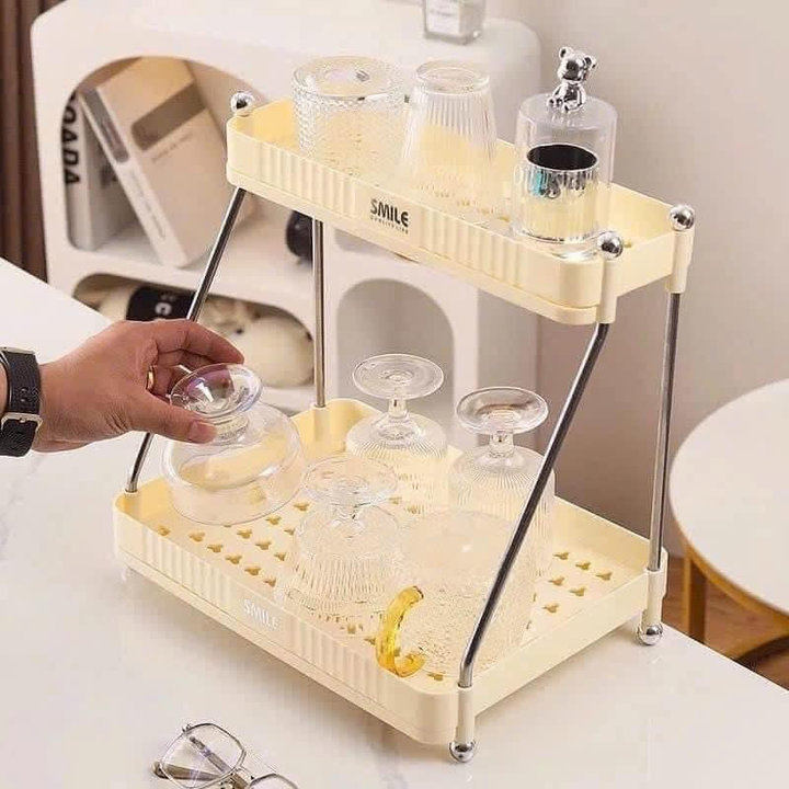 Kệ Up Cốc 2 Tầng Đa Năng Tiện Lợi