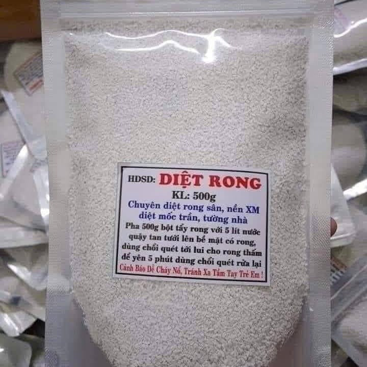 Bột Diệt Rong Rêu, Tảo Trong Nước, Sàn Xi Măng, Tường Gạch,,,
