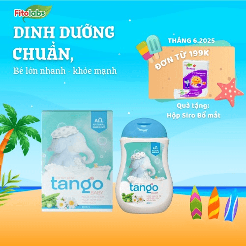 Sữa Tắm Gội Thảo Dược Tango Baby 200ml