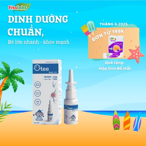 Xịt Mũi Otee Baby Va Cho Bé Từ 0 Tháng Tuổi - Chống Viêm V.a, Viêm Dị Ứng, Viêm Xoang