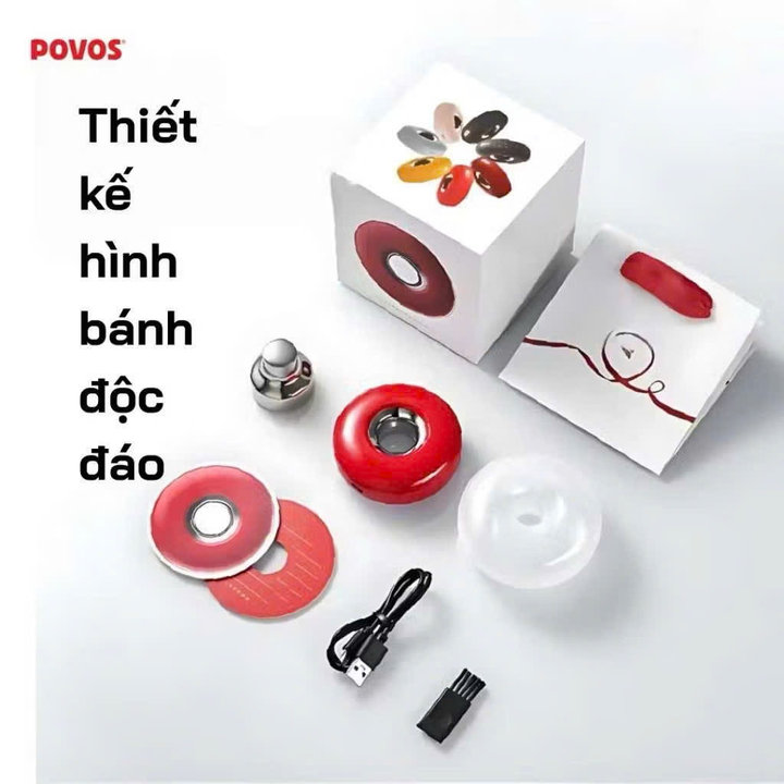 Alternative view of Máy Cạo Râu Povos T000 Thiết Kế Donut Độc Đáo, Nhiều Màu Sắc, Cảm Ứng Chạm, 9000 Vòng/phút, Sạc Nhanh