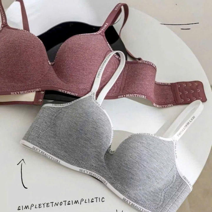 Áo Lót Cotton Trẻ Trung Nâng Ngực Đệm Dày Size M L Xl Dành Cho Nữ