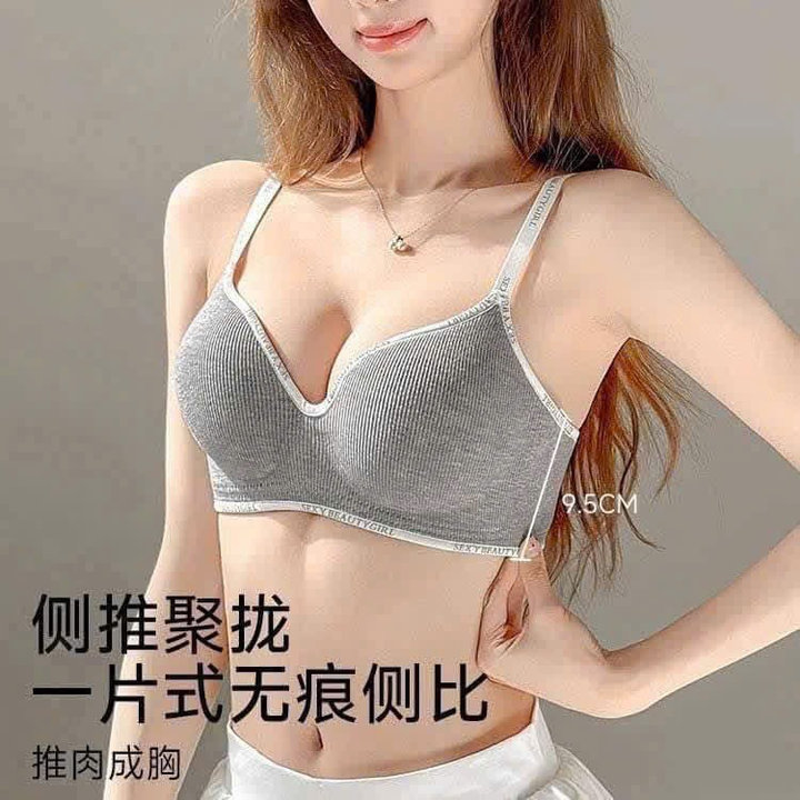 Alternative view of Áo Lót Cotton Trẻ Trung Nâng Ngực Đệm Dày Size M L Xl Dành Cho Nữ