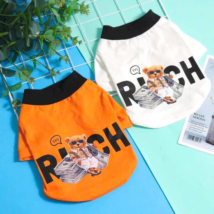 Áo Gấu Rich Coll Ngầu Từ 1-20kg Dành Cho Thú Cưng Chó Mèo
