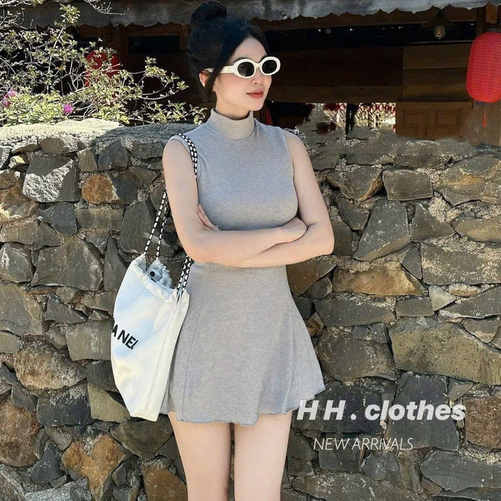 Đầm Bo Tăm Cộc Tay Kèm Quần Tb73cl-nana House