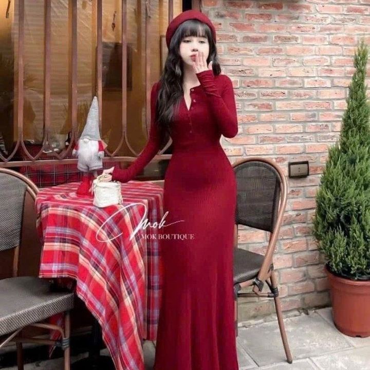 Đầm Thun Tăm Đũa Dáng Dài Tb78dd - Nana House