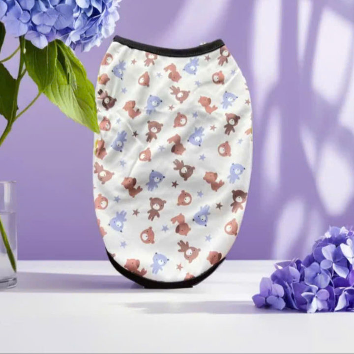 Áo Thun Ba Lỗ Gấu Cute Thông Hơi Siêu Dễ Thương Từ 1-5kg Dành Cho Thú Cưng Chó Mèo