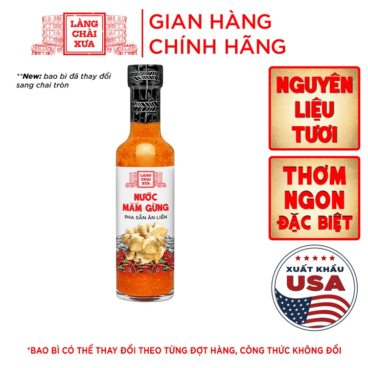 Nước Mắm Gừng Tỏi Ớt 300g - Làng Chài Xưa